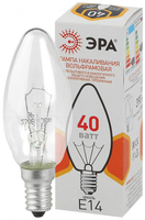 Лампа накаливания ЛОН ДС (B36) свечка 40Вт 230В E14 цв. упаковка | Б0039127 ЭРА (Энергия света) купить в Москве по низкой цене
