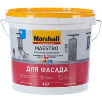 Краска для фасадов Marshall Maestro BW 4.5 л