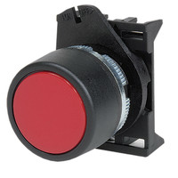 Кнопка плоская прозрачная без фиксации, красная | ABHLR1 DKC (ДКС)