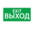 Пиктограмма (Наклейка) Exit (125х250) | 1004125250 АСТЗ (Ардатовский светотехнический завод)