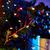 Светильник светодиодный Каскад Янтарные Пчелы 10м IP65 садовый с выносной солнечн. панелью 2м и аккумулятором тепл. бел. Lamper 602-252 REXANT