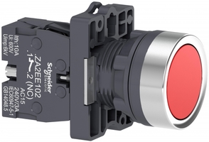 Кнопка ХА2 пружинно-возвратная красная 1НЗ - XA2EA42 Schneider Electric возвр аналоги, замены