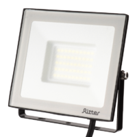 Прожектор светодиодный уличный Ritter Profi 53408 6 50 Вт 5000 Лм 180-240В холодный белый свет 6500К IP65 черный