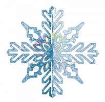 Елочная фигура "Снежинка ажурная 3D", 23 см, цвет синий | 502-333 NEON-NIGHT Снежинка cиний IP65 профессиональная аналоги, замены
