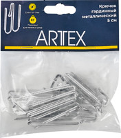 Крючок на кольцо для штор штанговый карниз металл 5 см цвет хром 10 шт. ARTTEX