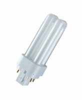 Лампа энергосберегающая КЛЛ 18Вт G24q-2 тепло-белая 2700К DULUX D/E 18W/827 10X1 | 4050300012148 Osram