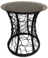 Стол со стеклом (для кресла Мадрид) 50x50 см коричневый аналоги, замены