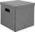 Коробка складная 31x31x30 см картон цвет серый STORIDEA