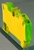 Пружинная клемма Viking 3 - заземляющая однополюсная 2 проводника шаг 8 мм желто-зеленый | 037272 Legrand