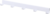 Боковая вешалка на кронштейн Larvij 40.4 см белая