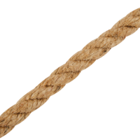Веревка джутовая 10 мм цвет коричневый, на отрез