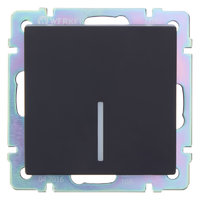 Выключатель встраиваемый Werkel 1 клавиша с подсветкой, цвет черный аналоги, замены