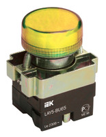 Индикатор LAY5-BU65 желтого цвета d22мм | BLS50-BU-K05 IEK (ИЭК)