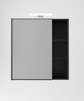 Зеркальный шкаф Aquaton Амели 80 см, антрацит аналоги, замены
