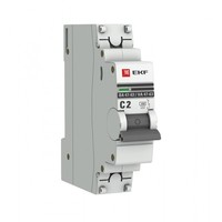 Автоматический выключатель EKF PROxima 1 П 2 А С 4.5 kA ВА 47-63 mcb4763-1-02C-pro