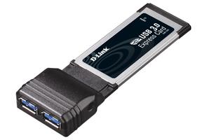 Адаптер для шины ExpressCard DUB-1320/A1A 2-порт. USB 3.0 D-Link 1218292 цена, купить