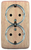 Розетка двойная наружная с заземлением шторками изолирующей пластиной (стакан) сосна - РА16-184-02 HEGEL