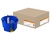 Установочная коробка СП D68х45мм, саморезы, пластиковые лапки, синяя, IP20, - SQ1403-0001 TDM ELECTRIC