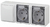 Блок две розетки+выключатель 11-7403-01 IP54, 16АХ(10AX)-250В, ОУ, Эксперт, белый (5) |Б0027673 | ЭРА (Энергия света)