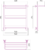 Полотенцесушитель водяной с полкой Сунержа ВПС-51П 60x50 мм, нержавеющая сталь, 3/4&quot; цвет хром