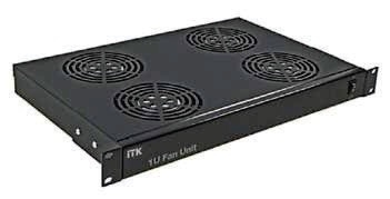 Модуль вентиляторный ITK 19 дюймов 1 юнит 4 вентилятора с цифровым термостатом - FM05-1U4TS IEK (ИЭК)