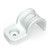 Крепеж-скоба пластиковая односторонняя для прямого монтажа белая в п/э д20 (50шт/600шт уп/кор) | PR13.0377 Промрукав