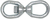 Вертлюг петля-петля оцинк. 6мм (1 шт) - ярлык ( 0,105 кг) | 112752 Tech-KREP