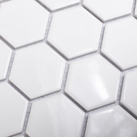 Мозаика керамическая StarMosaic Homework Hexagon White Glossy 26.5x27.8 см цвет белый SMART MOSAIC аналоги, замены