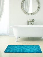 Коврик для ванной «Лана» 70х120 см цвет бирюзовый BATH PLUS аналоги, замены