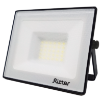 Прожектор светодиодный уличный Ritter Profi 53407 9 30 Вт 3000 Лм 180-240В холодный белый свет 6500К IP65 черный