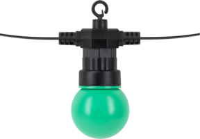 Гирлянда белт-лайт из лампочек шарики Gauss Holiday 220 В электрическая 8 м 10 ламп, лампочки комплекте, цвет зеленый