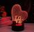 Светильник светодиодный NL-400 &quot;Сердце&quot; 3Вт RGB USB ночник красный Camelion 14558