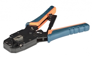 Инструмент обжим для RJ-45,12,11 без храп мех сине-оранж | TM1-B10H ITK IEK (ИЭК)