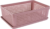Лоток с крышкой 27x19x9 см 3.7 л полипропилен цвет розовый ПОЛИМЕРБЫТ