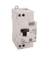 Выключатель автоматический дифференциального тока АВДТ RX3 6000 - 6 ка тип характеристики С 1П+Н 230 В~ 10 А AС 30 ма 2 модуля 419397 Legrand