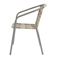 Кресло садовое Elia 59х53х76 см искусственный ротанг/сталь бежевый