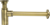 Сифон для раковины с выпуском латунь цвет бронза WIRQUIN