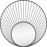 Зеркало декоративное Inspire Palm круг 50 см цвет чёрный аналоги, замены
