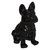 Изделие декоративная Собака керамика черный 22.5x18x12 см ATMOSPHERA