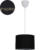 Светильник подвесной Inspire Sitia D28 1 лампа 2.3 м² цвет черный