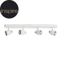 Спот поворотный Inspire Nordic 4 лампы 8.4 м² цвет белый аналоги, замены
