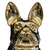 Статуэтка декоративная Собака керамика золото 22.5x18x12 см ATMOSPHERA