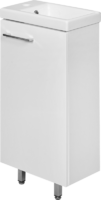 Тумба под раковину напольная Акваль «Паола» 40 см цвет белый