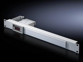 Индикатор DK цифровой и регулятор температуры 19дюйм; встроен в патч-панель 1ЕВ RAL7035 Rittal 7109035