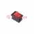 Выключатель клавишный 250V 6А (2с) ON-OFF красный Mini (RWB-201, SC-768) | 36-2111 REXANT