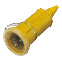 Розетка кабельная 16А 2п+З 230В IP44 SCHUKO с крышкой защита от перегибов кабеля винтовые кл. желт. Mennekes 10845 2Р аналоги, замены