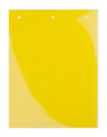 Табличка полужесткая для маркировки кнопок аварийного останова. ПВХ. Желтая. (1 шт на 1 листе) - TAEM090Y DKC (ДКС)