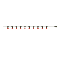 Гирлянда белт-лайт из лампочек шарики Gauss Holiday 220 В электрическая 8 м 10 ламп, лампочки комплекте, цвет красный