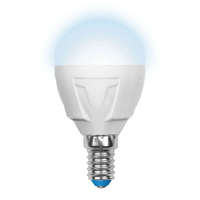 Лампа светодиодная LED-G45 7W/NW/E14 /FR PLP01WH Яркая 7Вт шар матовая 4000К нейтр. бел. E14 (упак. картон) Uniel UL-00002417