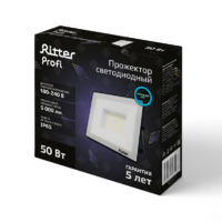 Прожектор светодиодный уличный Ritter Profi 53408 6 50 Вт 5000 Лм 180-240В холодный белый свет 6500К IP65 черный аналоги, замены
